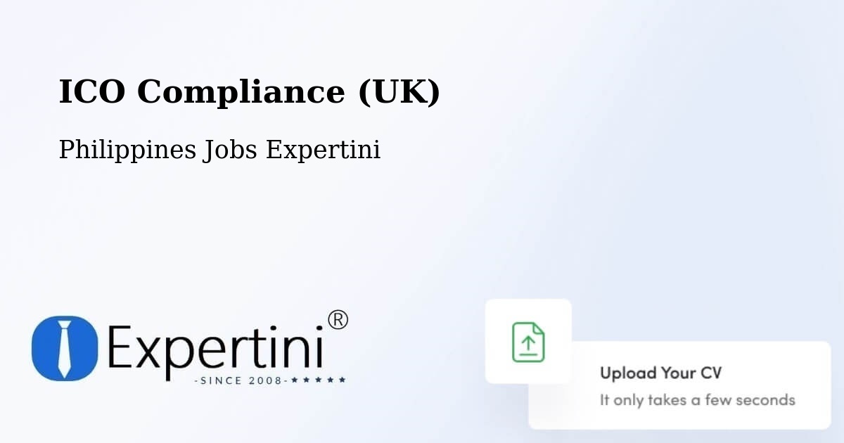 UK Data Protection & ICO Compliance – Panabo - Philippines Jobs Expertini